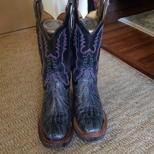 Size 6.5 b Justin Techno Crepe boots. Worn once.